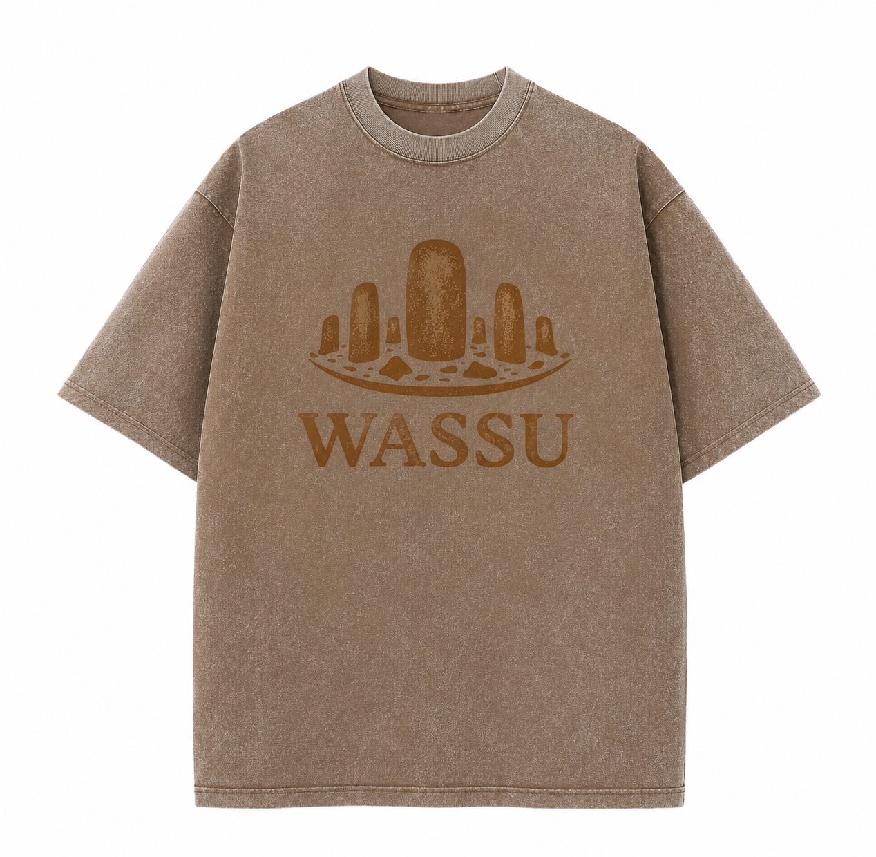 WASSU Vintage Washed Oversized T-Shirt Wassu