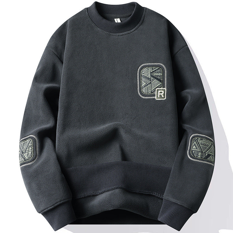 Herren Fleece-Pullover – Beidseitig Fleece & Warm