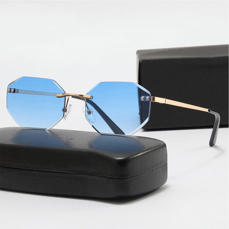 Frameless Polygon Fashion Glasses For Men And Women Mein Shop