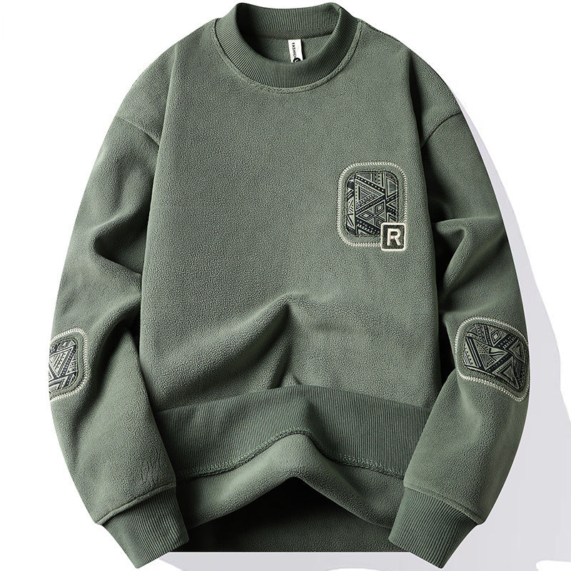 Herren Fleece-Pullover – Beidseitig Fleece & Warm