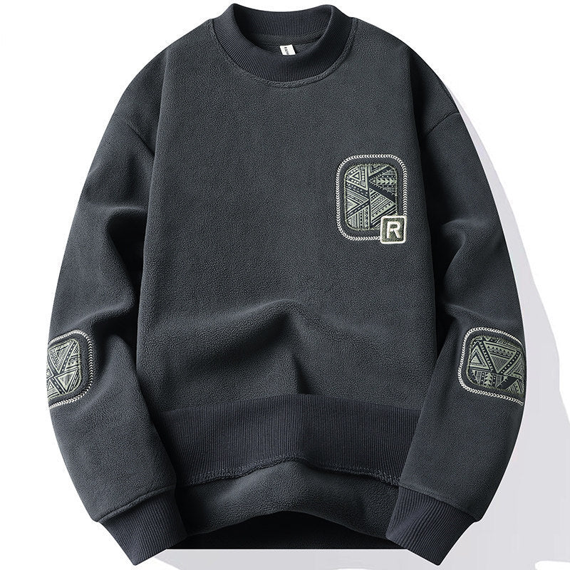 Herren Fleece-Pullover – Beidseitig Fleece & Warm