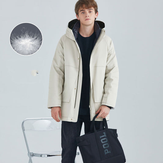 Herren Daunenjacke mit Kapuze – Lang & Wärmend Mein Shop