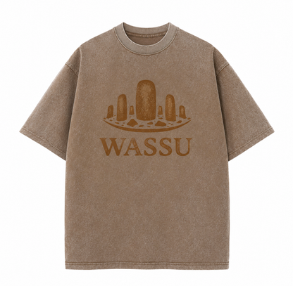 WASSU Vintage Washed Oversized T-Shirt Wassu