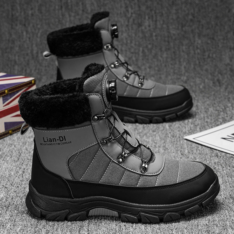 Warm Snow Boots Fleece-lined Thickened Men Mein Shop
