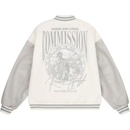 Herren Baseballjacke – Besticktes Design & Lässiger Schnitt