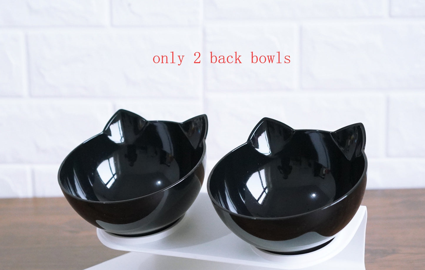 New Inclined Food Cat Ear Oblique Mouth Transparent Single Pet Bowl Mein Shop
