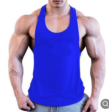 Gym Men Muscle Sleeveless Shirt Tank Top Bodybuilding Sport Fitness Workout Vest Mein Shop