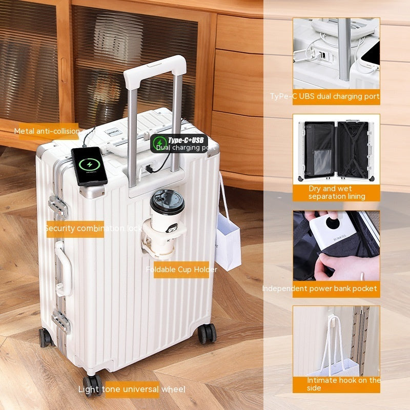 20-Zoll Multifunktions-Reisekoffer – Dein smarter Reisebegleiter! 🧳🚆✈️🛳️🚠🛵🚚🚙