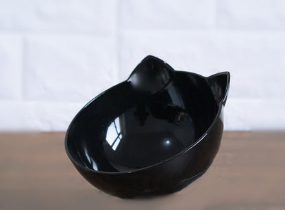 New Inclined Food Cat Ear Oblique Mouth Transparent Single Pet Bowl Mein Shop
