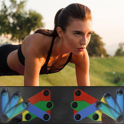 Push Up Rack Edge 9 in 1 Body Building Exercise Fitness Tools Women Men Push-Up Display Shelves and Raisers For GYM Training Body drop shipping Mein Shop