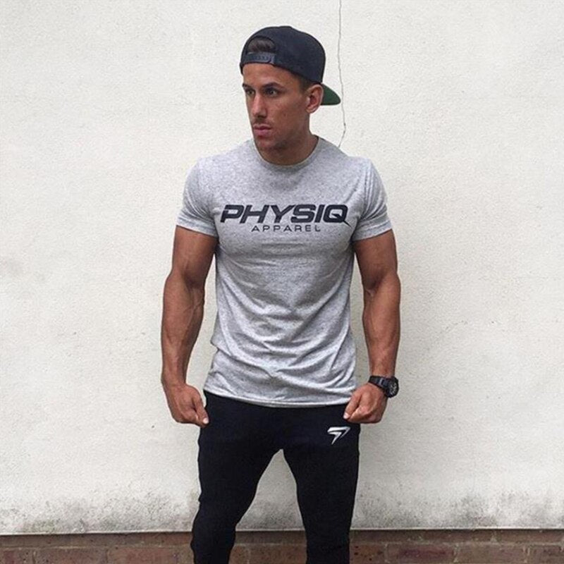 Gym Training Running Sweat Absorption Slim Short Sleeve Mein Shop