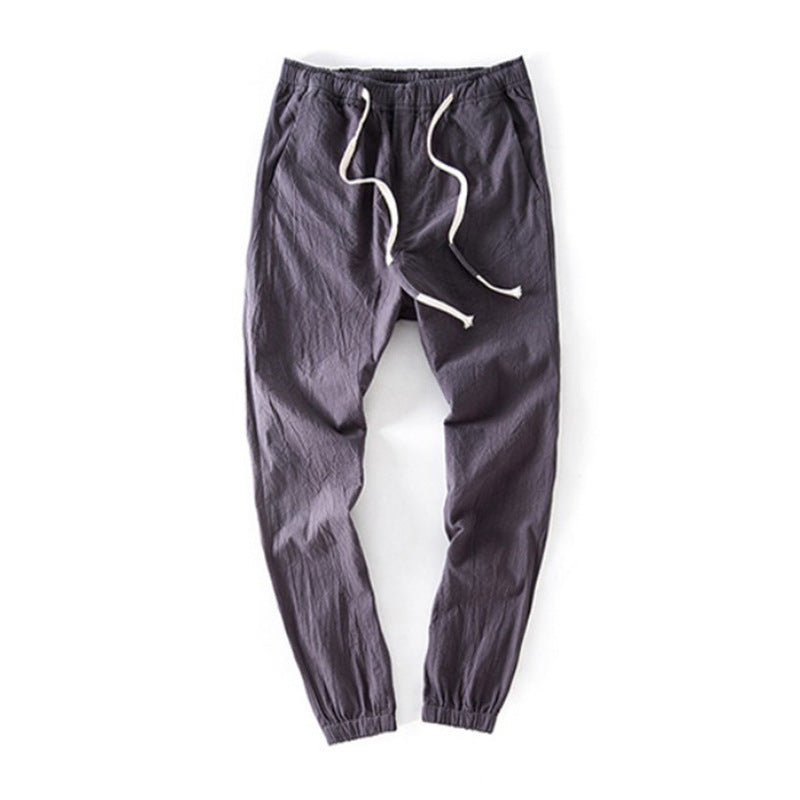 Casual Cropped Pants aus Baumwolle & Leinen – Lässiger Sommer-Style für Herren