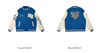 Men's Embroidered Hip Hop Baseball Jacket Mein Shop