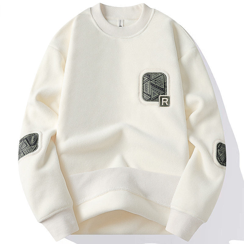 Herren Fleece-Pullover – Beidseitig Fleece & Warm
