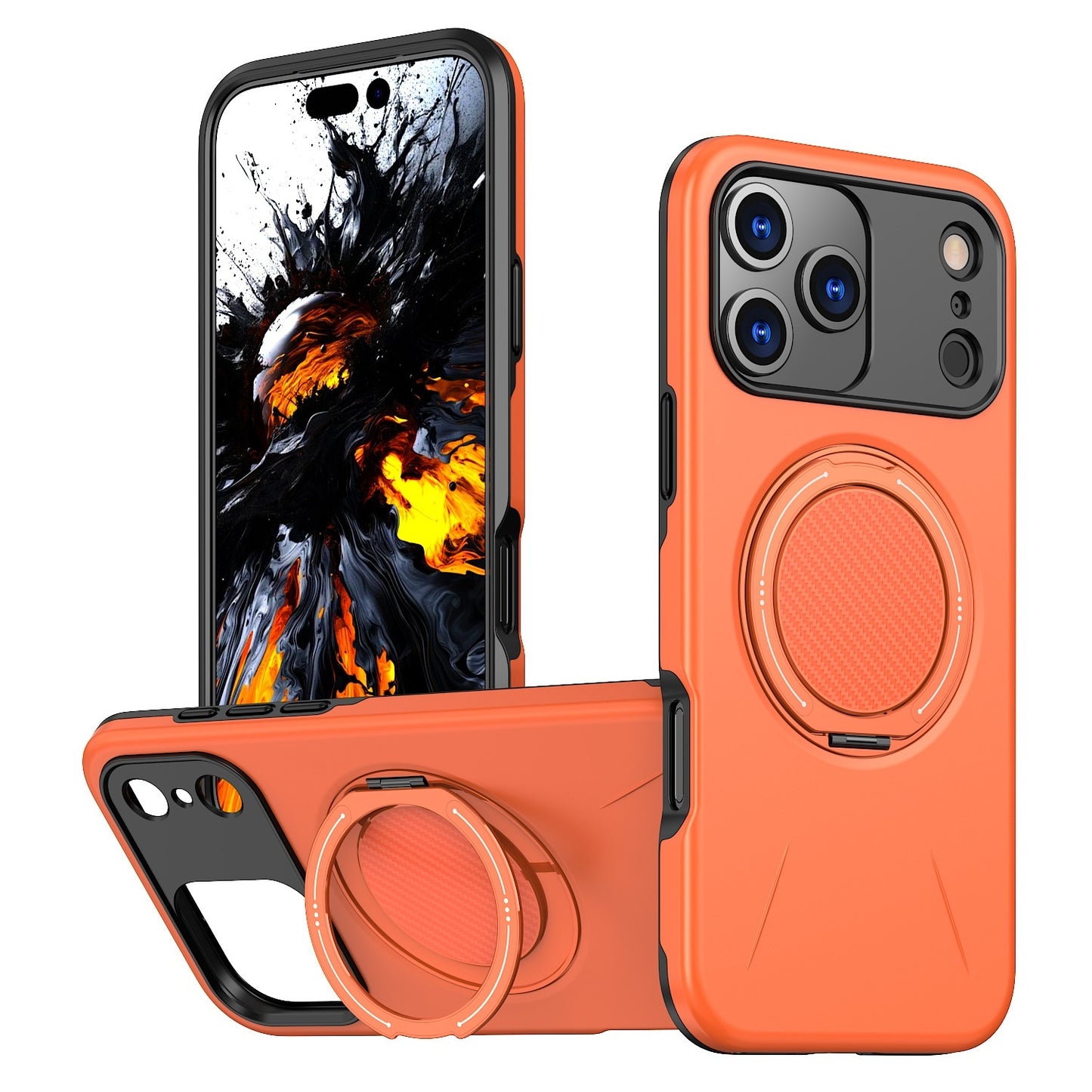 Suitable For 17Pro Phone Case Rotating Damping Magnetic Bracket Two-in-one Mein Shop