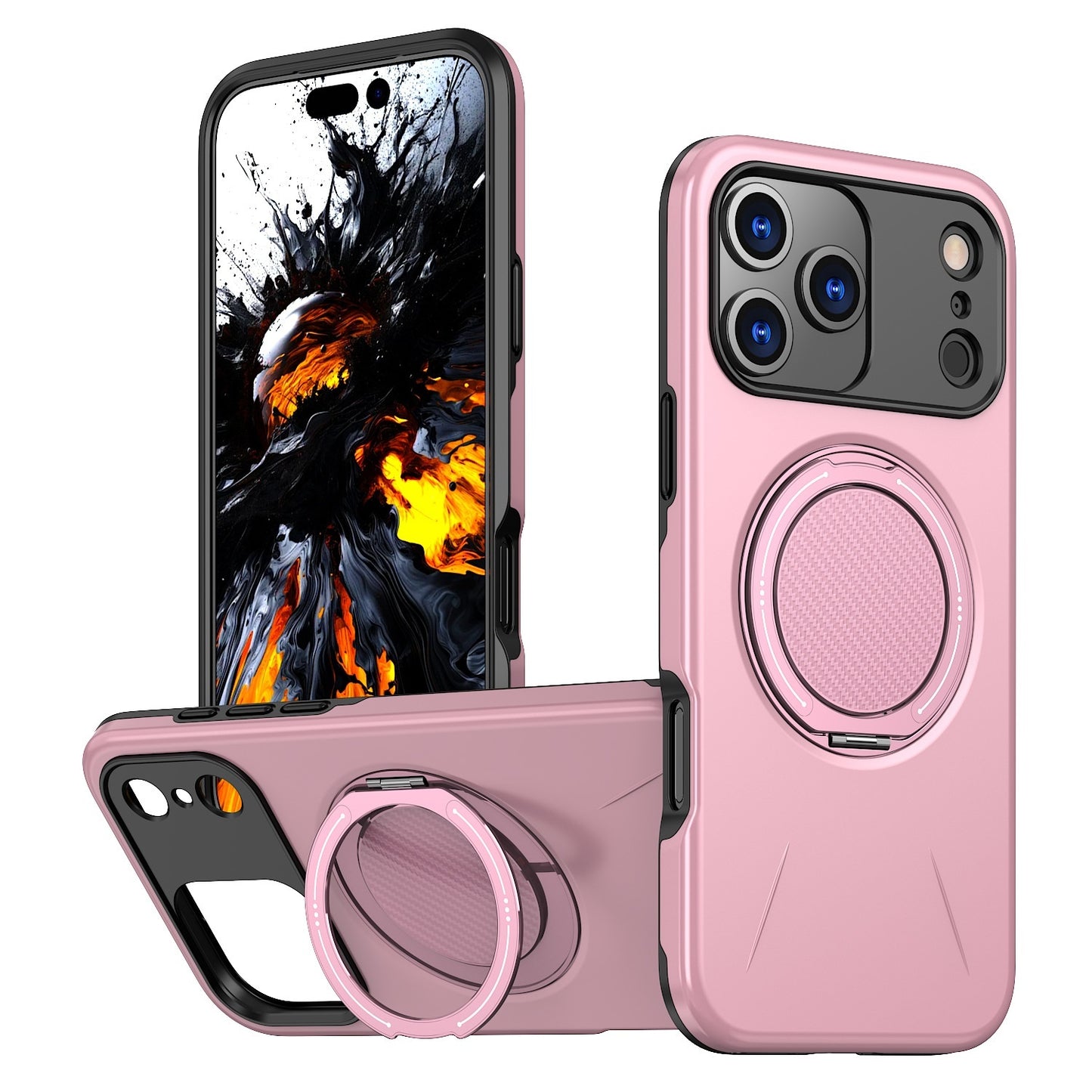 Suitable For 17Pro Phone Case Rotating Damping Magnetic Bracket Two-in-one Mein Shop