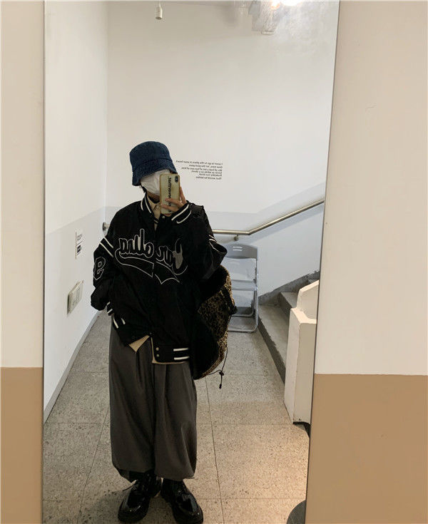 Vintage Harajuku Jacket Hip Hop Loose Jacket Women Mein Shop