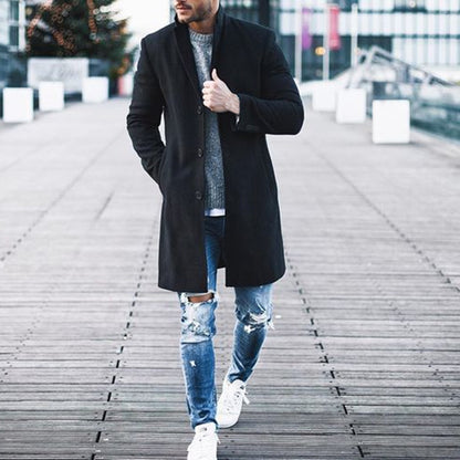Klassischer Herren Trenchcoat – Eleganz trifft auf modernen Slim-Fit