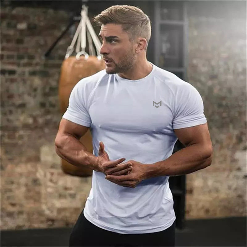 Gym Short Sleeve T Quick Dry Gym Clothes For Running Mein Shop