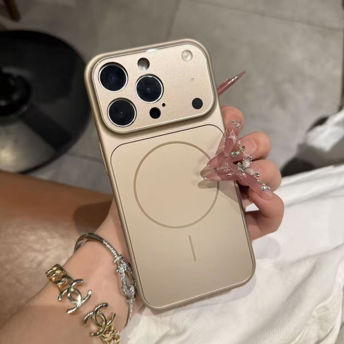 Magnetic Phone Case, MagSafe Case, iPhone Protective Case, Nano Frosted Glass Case, Wireless Charging Case, Armor Phone Cover, Solid Color Phone Case, iPhone Pro Max Case, Slim Magnetic Case