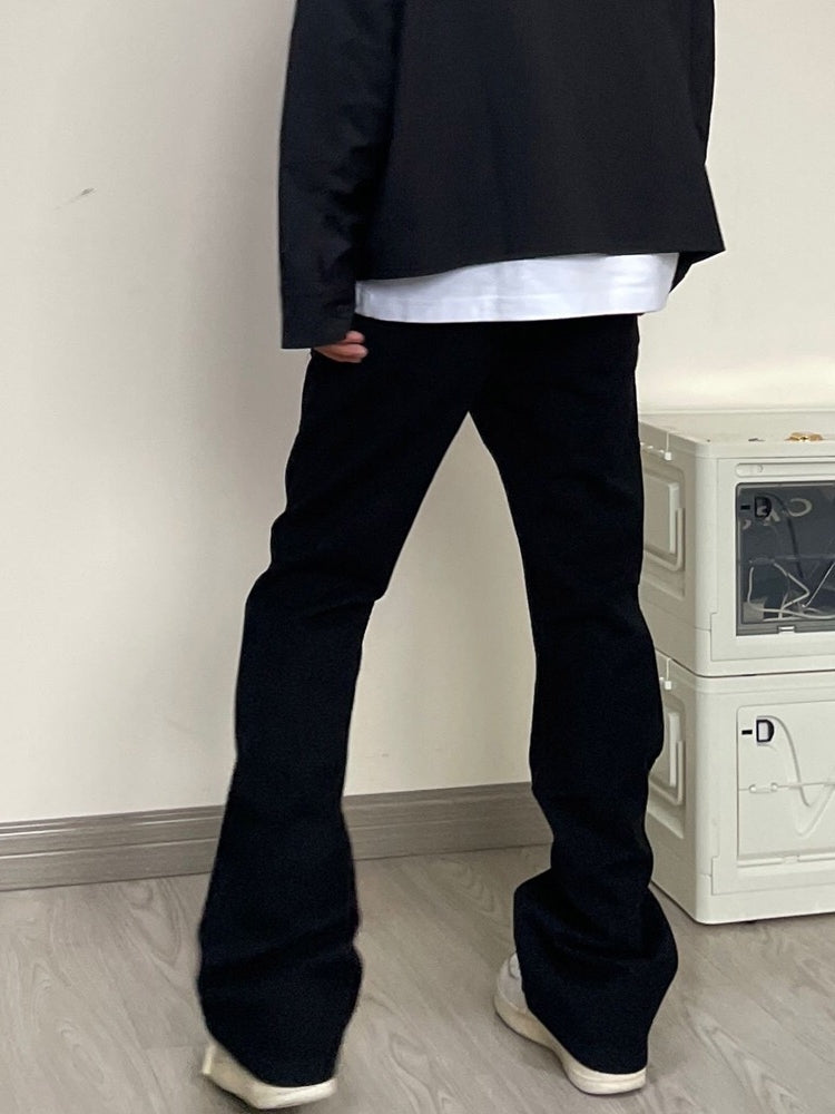 Zipper Design Jeans For Men With Straight Sleeves Mein Shop