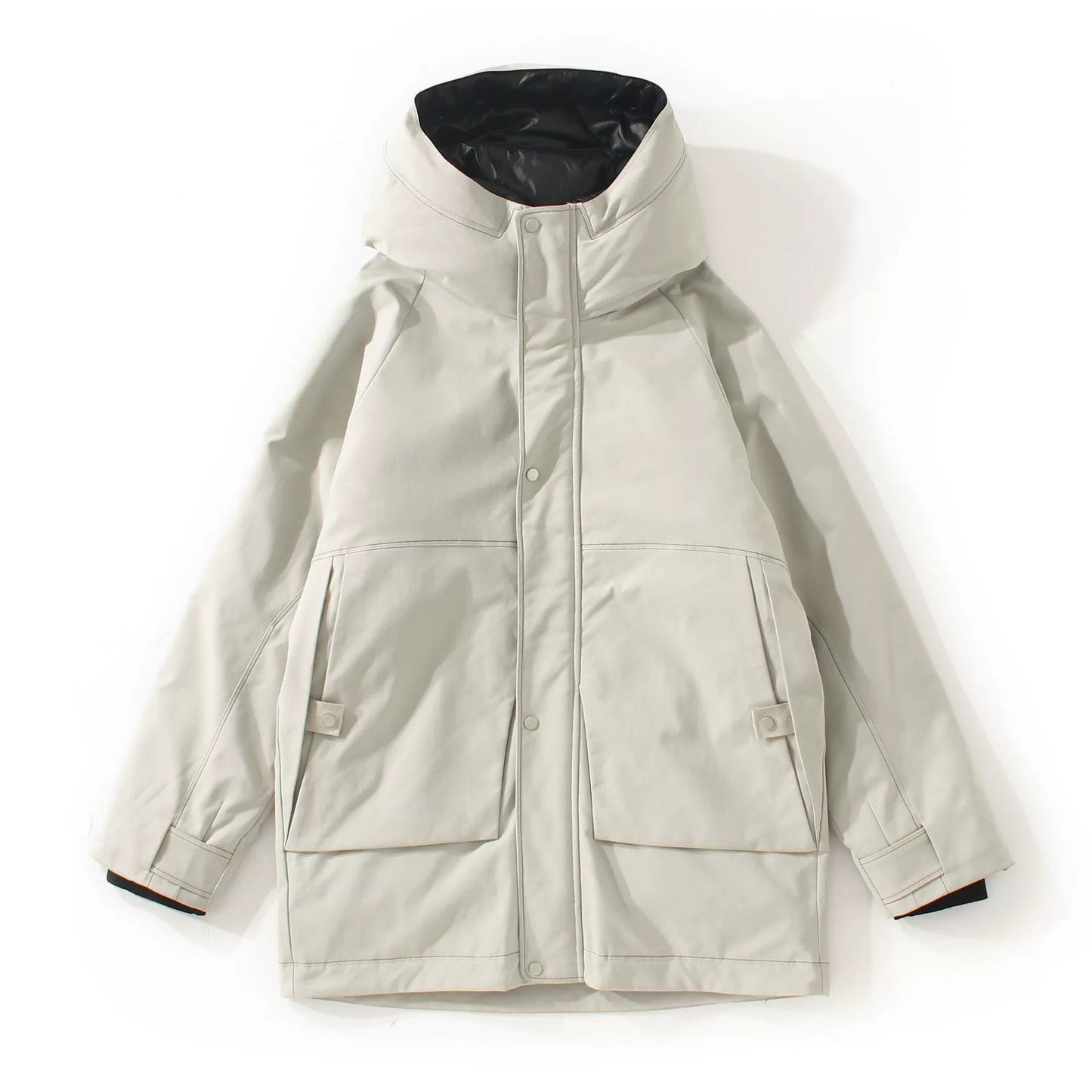 Herren Daunenjacke mit Kapuze – Lang & Wärmend