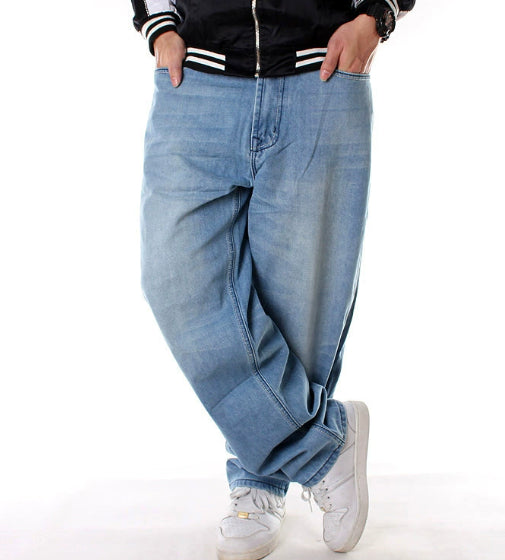 European And American Hip-hop Jeans Men's Casual Loose Pants Plus Size Mein Shop