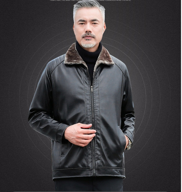 Winter Kunstleder Herrenjacke – Dein perfekter Begleiter für kalte Tage! ❄️🧥