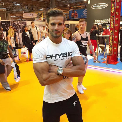 Gym Training Running Sweat Absorption Slim Short Sleeve Mein Shop