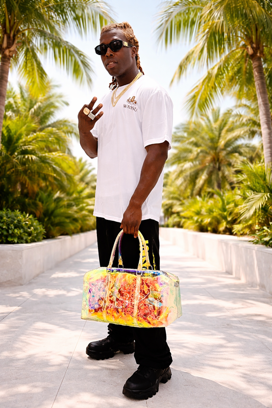 WASSU Stone Circle Summer T-Shirt – Minimal Front Logo &  Back Graphic Wassu