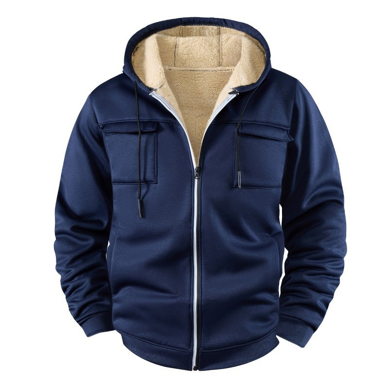 Herren Fleece-Hoodie Jacket - Gefütterte Kapuzenjacke für Herbst & Winter Mein Shop