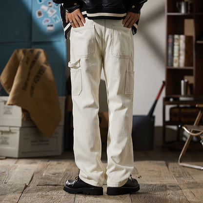 Klassische Herren Jeans – Weiß, Gerade & Zeitlos