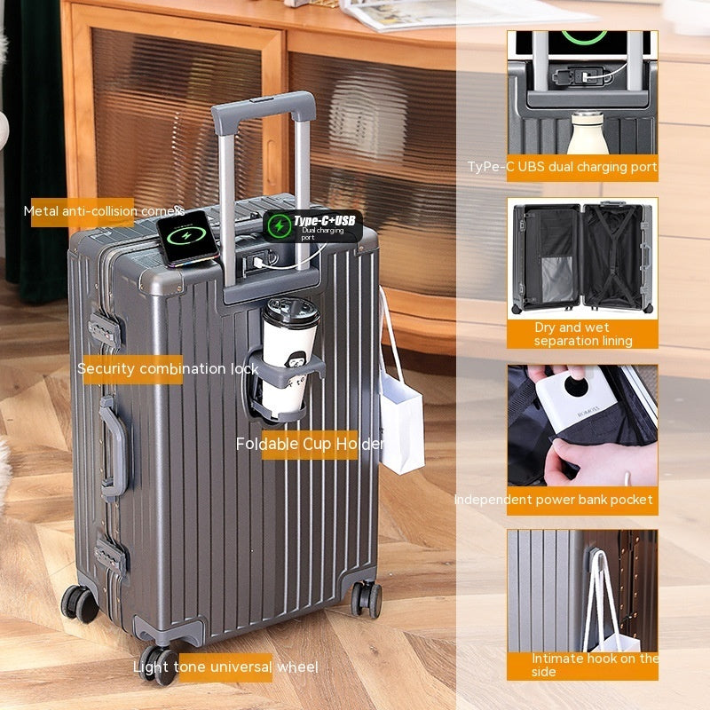 20-Zoll Multifunktions-Reisekoffer – Dein smarter Reisebegleiter! 🧳🚆✈️🛳️🚠🛵🚚🚙