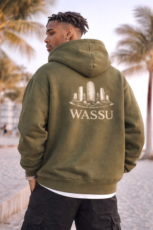 Wassu Stone Circle Hoodie - Premium Oversized Fit Wassu