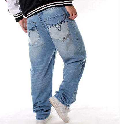European And American Hip-hop Jeans Men's Casual Loose Pants Plus Size Mein Shop