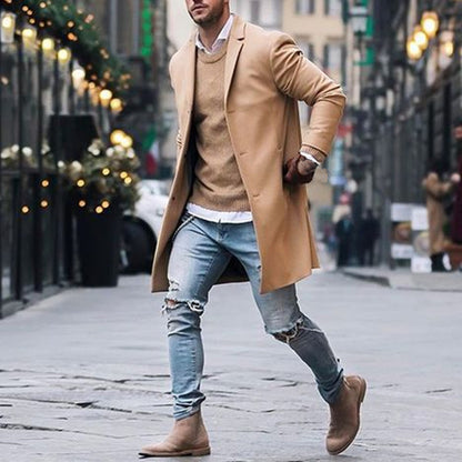 Klassischer Herren Trenchcoat – Eleganz trifft auf modernen Slim-Fit