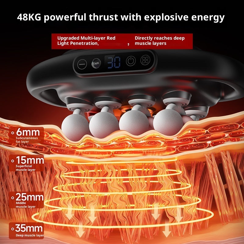 Muscle Relaxation Massager Multi-head Massage Gun Deep Tissue Body Fitness Muscle Electric Relax Massager For Back Shoulders Legs Foot 16 Heads Mein Shop