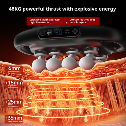 Muscle Relaxation Massager Multi-head Massage Gun Deep Tissue Body Fitness Muscle Electric Relax Massager For Back Shoulders Legs Foot 16 Heads Mein Shop