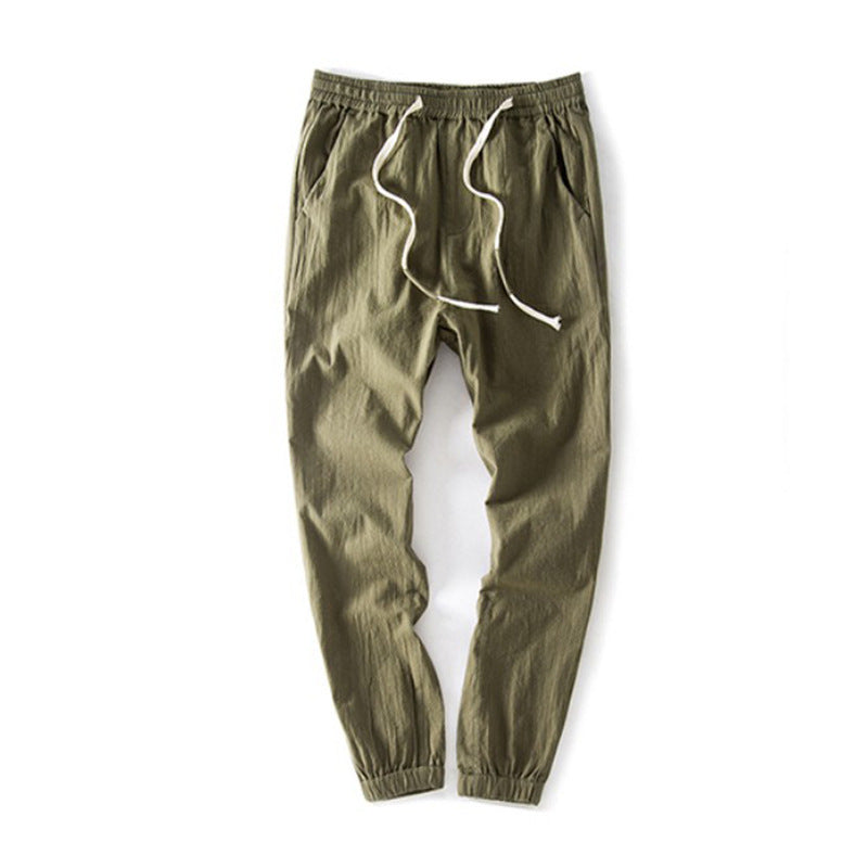 Casual Cropped Pants aus Baumwolle & Leinen – Lässiger Sommer-Style für Herren