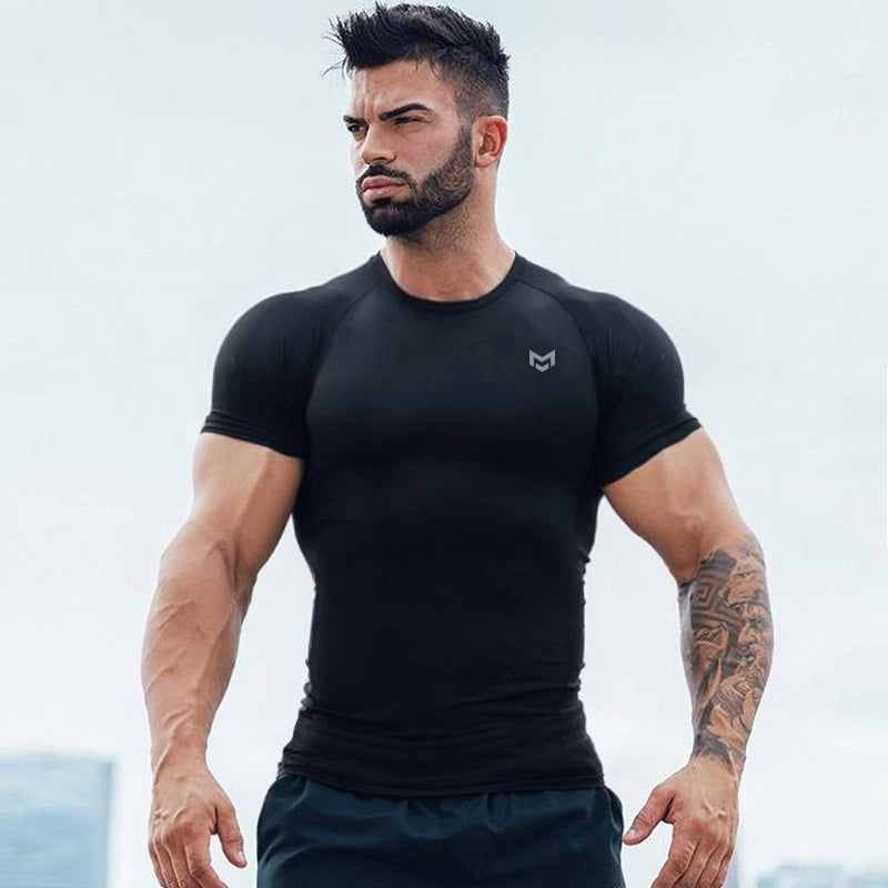 Gym Short Sleeve T Quick Dry Gym Clothes For Running Mein Shop