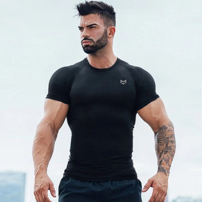 Gym Short Sleeve T Quick Dry Gym Clothes For Running Mein Shop