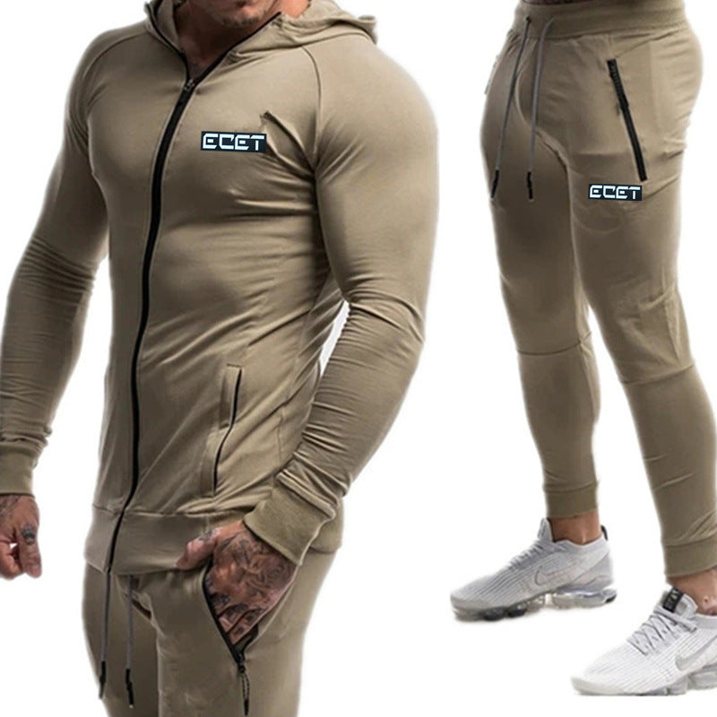 Muscle Autumn Winter Fitness Outdoor Training Jacket Pants Set Mein Shop