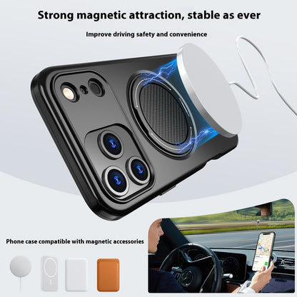 Suitable For 17Pro Phone Case Rotating Damping Magnetic Bracket Two-in-one Mein Shop