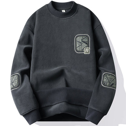 Herren Fleece-Pullover – Beidseitig Fleece & Warm