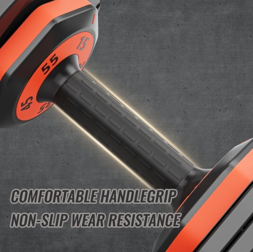 Adjustable Dumbbell Set, 10 In 1 Free Dumbbell For Men And Women, Black Dumbbell For Home Gym, Full Body Workout Fitness, Fast Adjust By Turning Handle 10 Gears55 LB Mein Shop