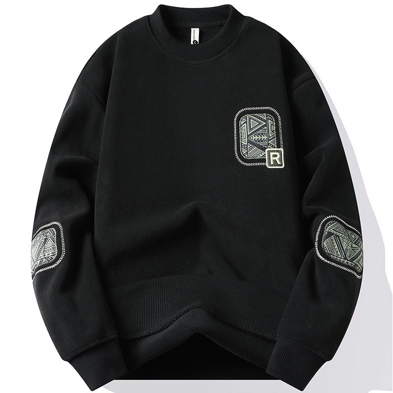 Herren Fleece-Pullover – Beidseitig Fleece & Warm
