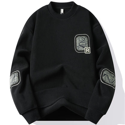 Herren Fleece-Pullover – Beidseitig Fleece & Warm