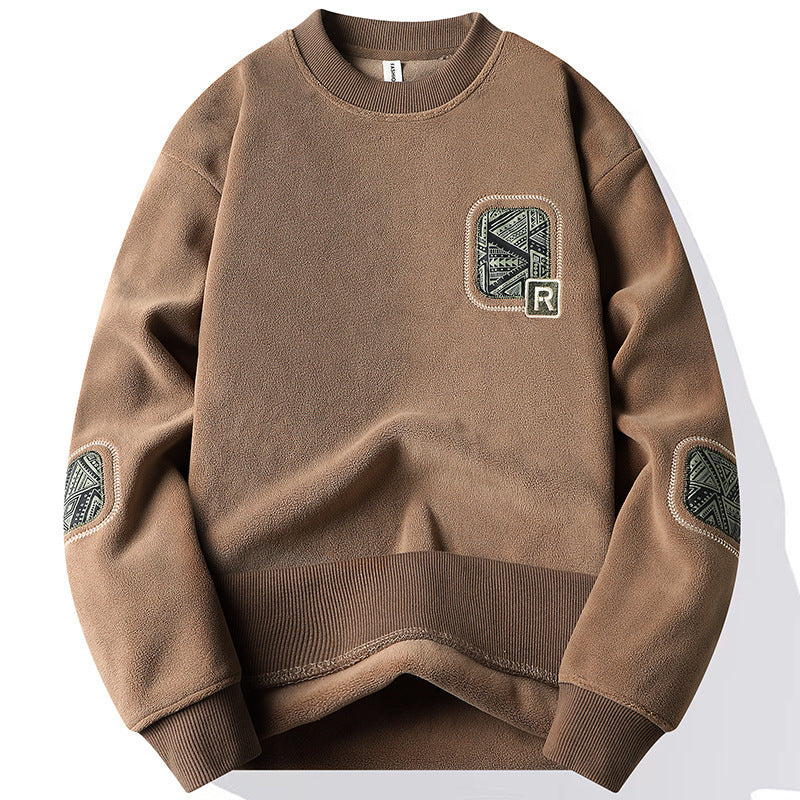 Herren Fleece-Pullover – Beidseitig Fleece & Warm