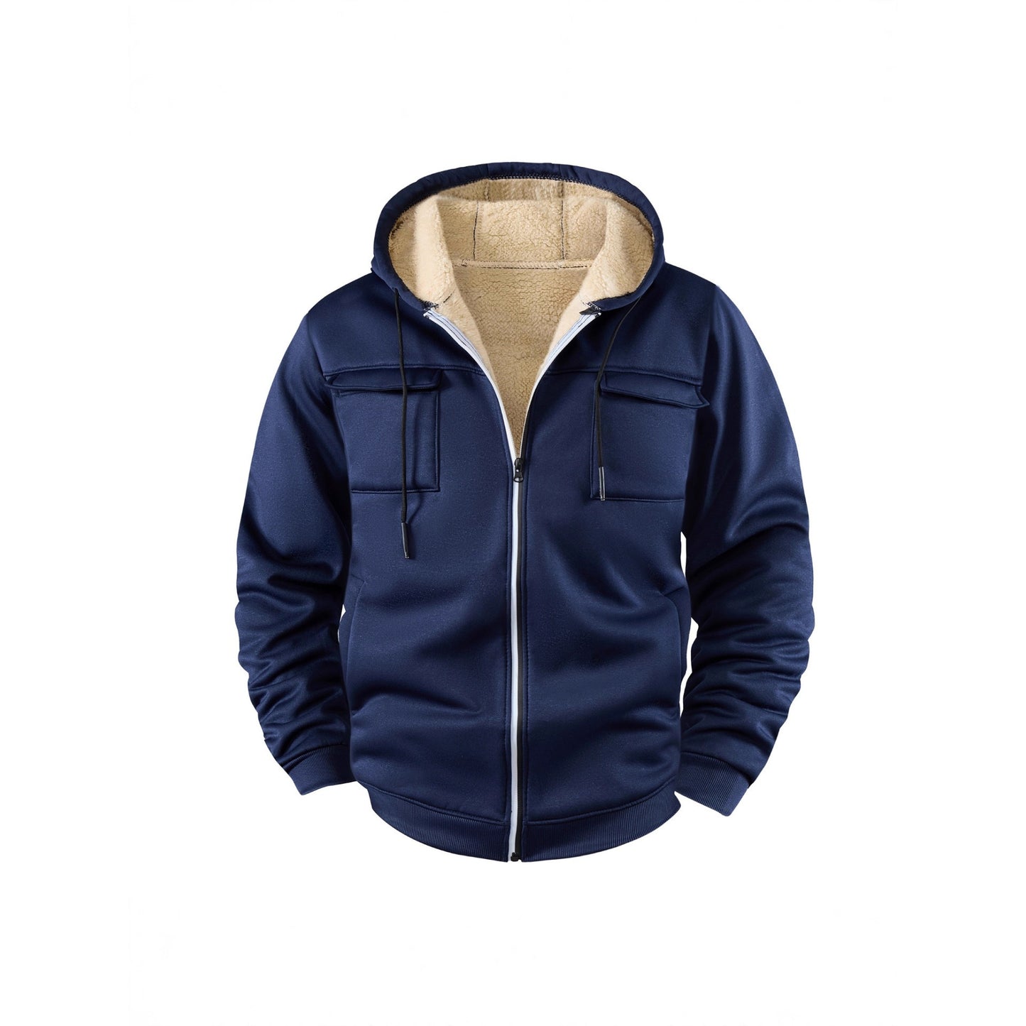 Herren Fleece-Hoodie Jacket - Gefütterte Kapuzenjacke für Herbst & Winter Mein Shop