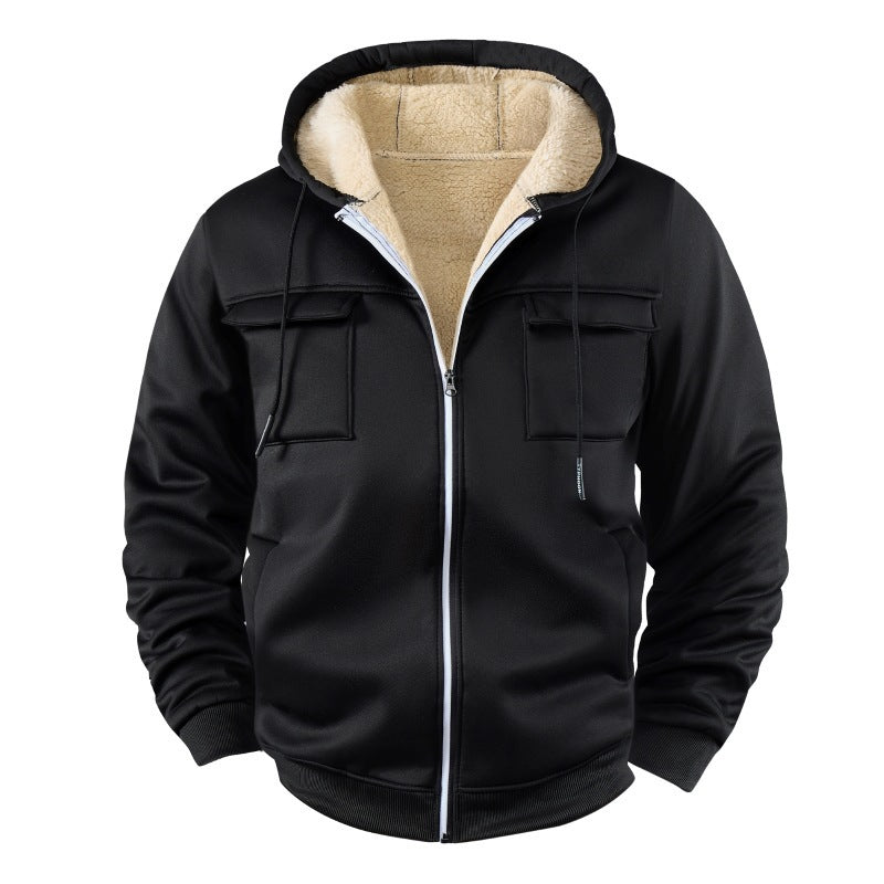 Herren Fleece-Hoodie Jacket - Gefütterte Kapuzenjacke für Herbst & Winter Mein Shop